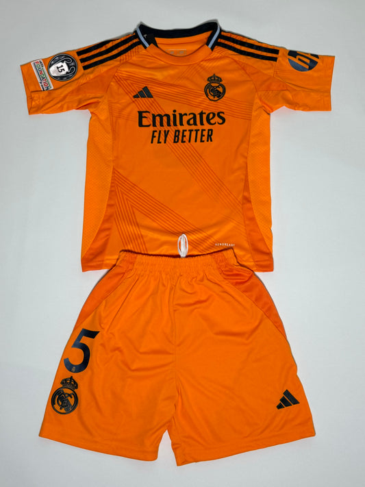 Jude Bellingham Real Madrid youth away jersey shorts set