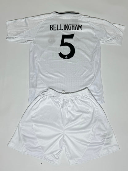 Jude Bellingham Real Madrid youth home jersey shorts set